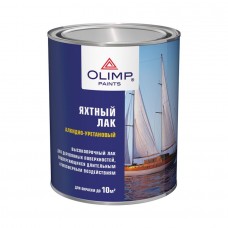 Лак яхтный алкидно-уретановый глянцевый  (0,9л;6шт) ОЛИМП