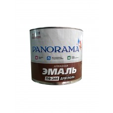 Эмаль ПФ-266 красно-коричневая (1,9кг;6шт) «Panorama»