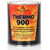 Эмаль термостойкая 700°C серебристая (0,8 кг,6шт) ОЛИМП