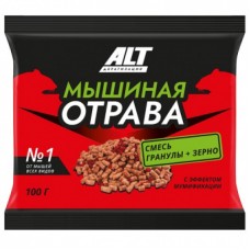 Мыши зерно+гранулы АЛТ Мышиная отрава 100г / 100шт