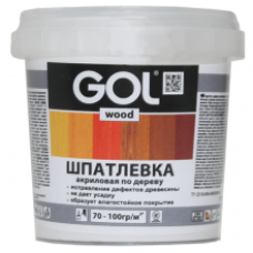 Шпатлевка акриловая GOL (0,15кг,40шт) сосна 250.01